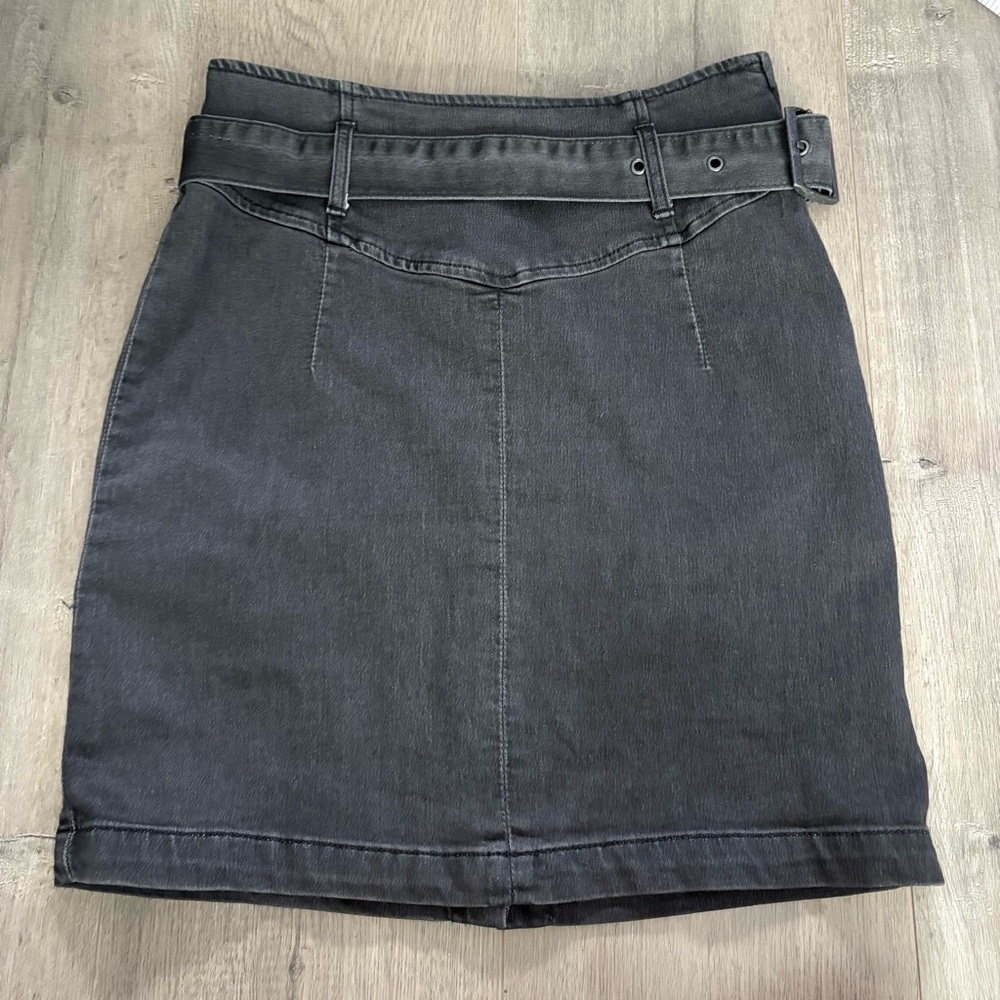 Free People Gray Mini Pencil Skirt Casual - sz. 4